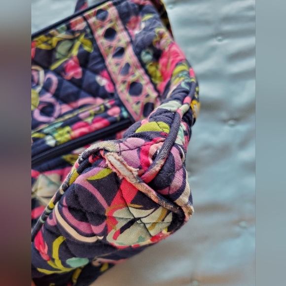 Navy Floral Vera Bradley Crossbody Bag - Picture 7 of 13